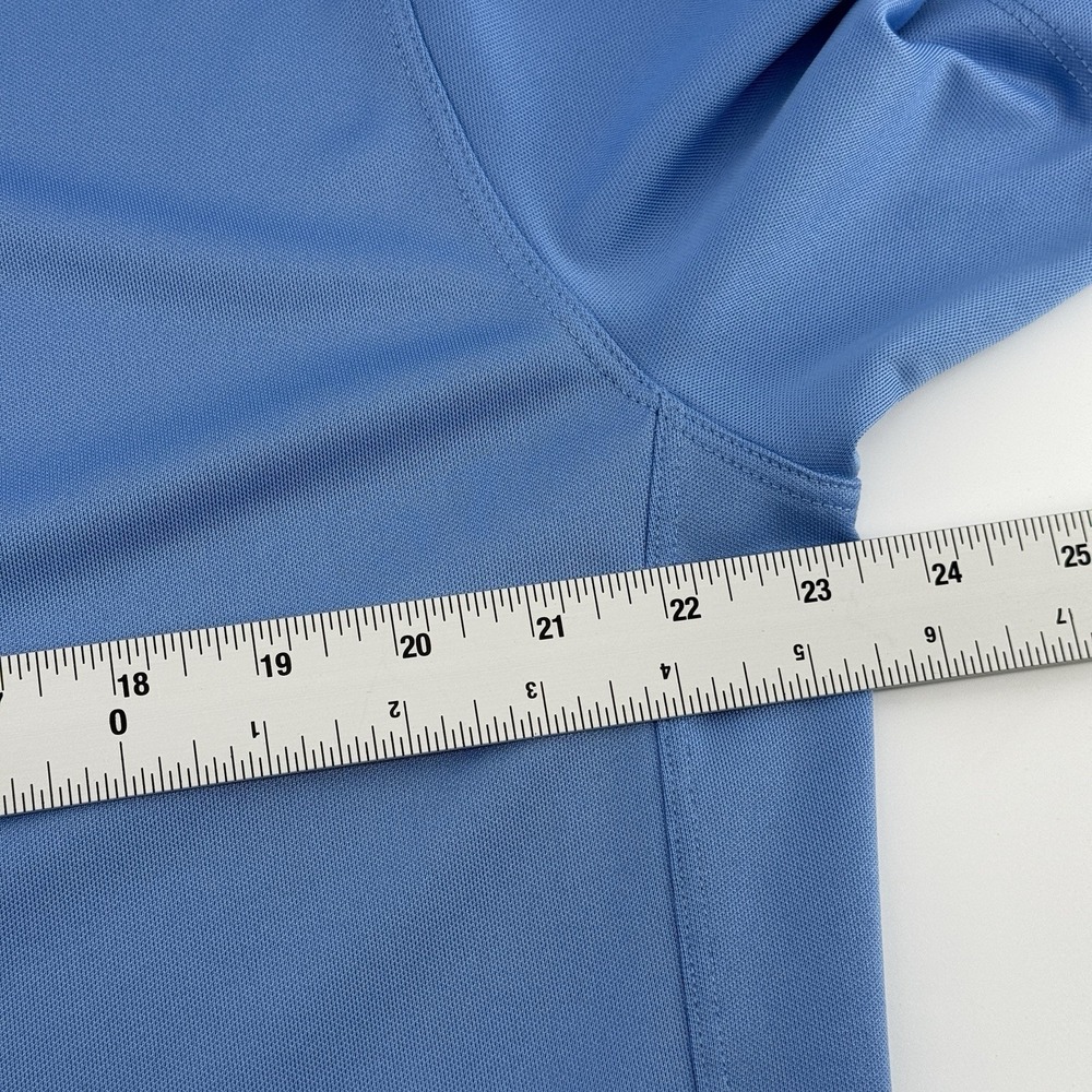 Nike Golf Mens XL Dri Fit Short Sleeve Button Polo Shirt Light Blue Casual logo - Picture 4 of 9